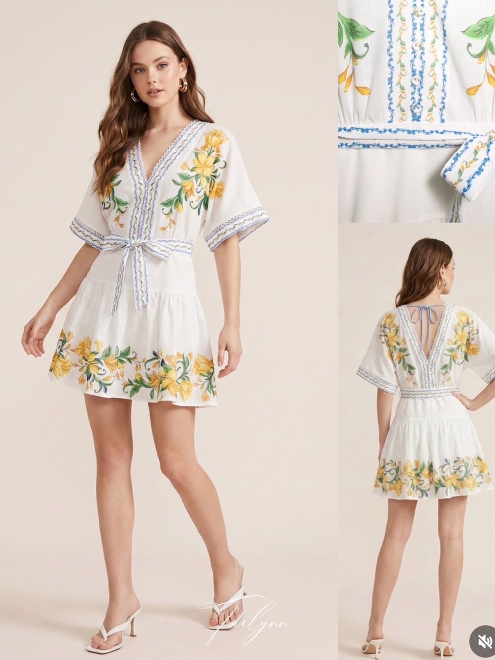 Taelynn Kimono mini dress